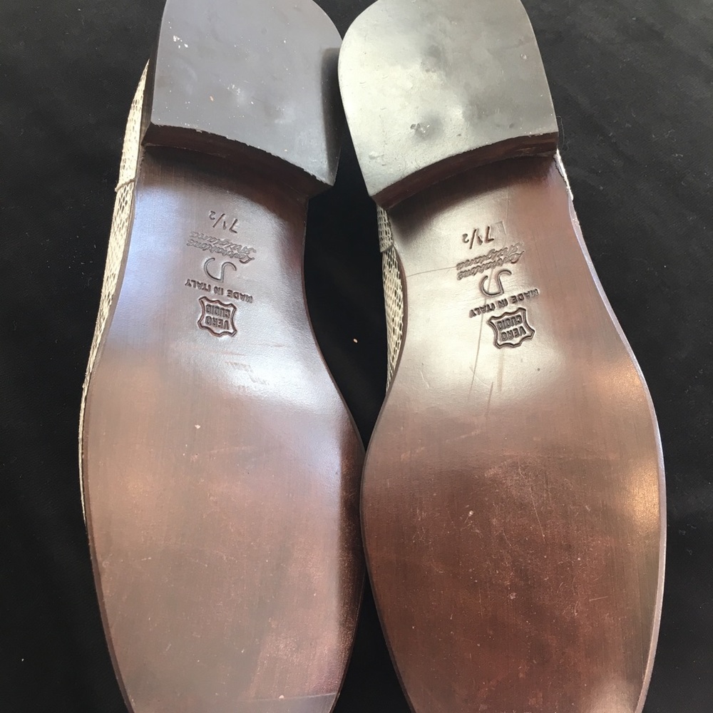 Joan & David Real Snakeskin Loafers w/Silver - NWT - Picture 6 of 7